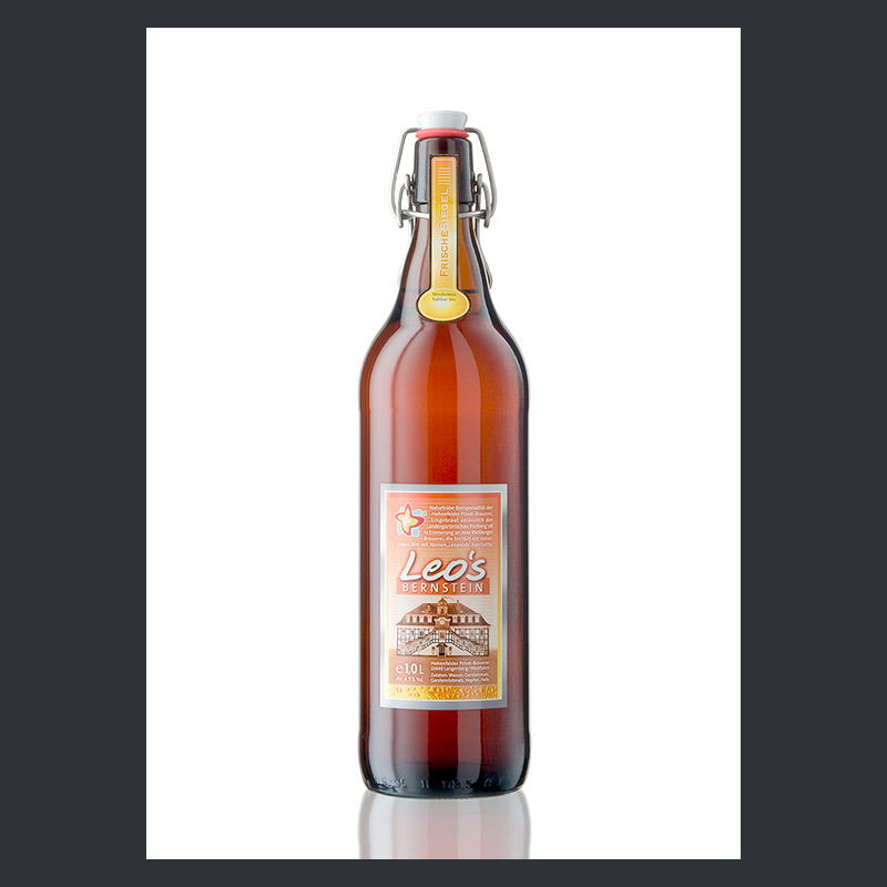 1 Liter Glasflasche mit Bügelverschluss