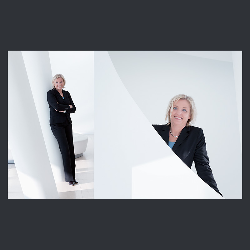 Modernes Business-Porträt einer Frau