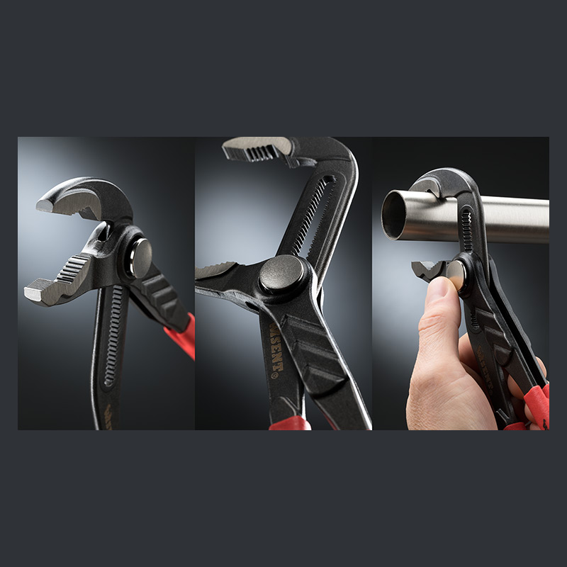 Rohrzange/Wasserpumpenzange im Detail und in der Anwendung